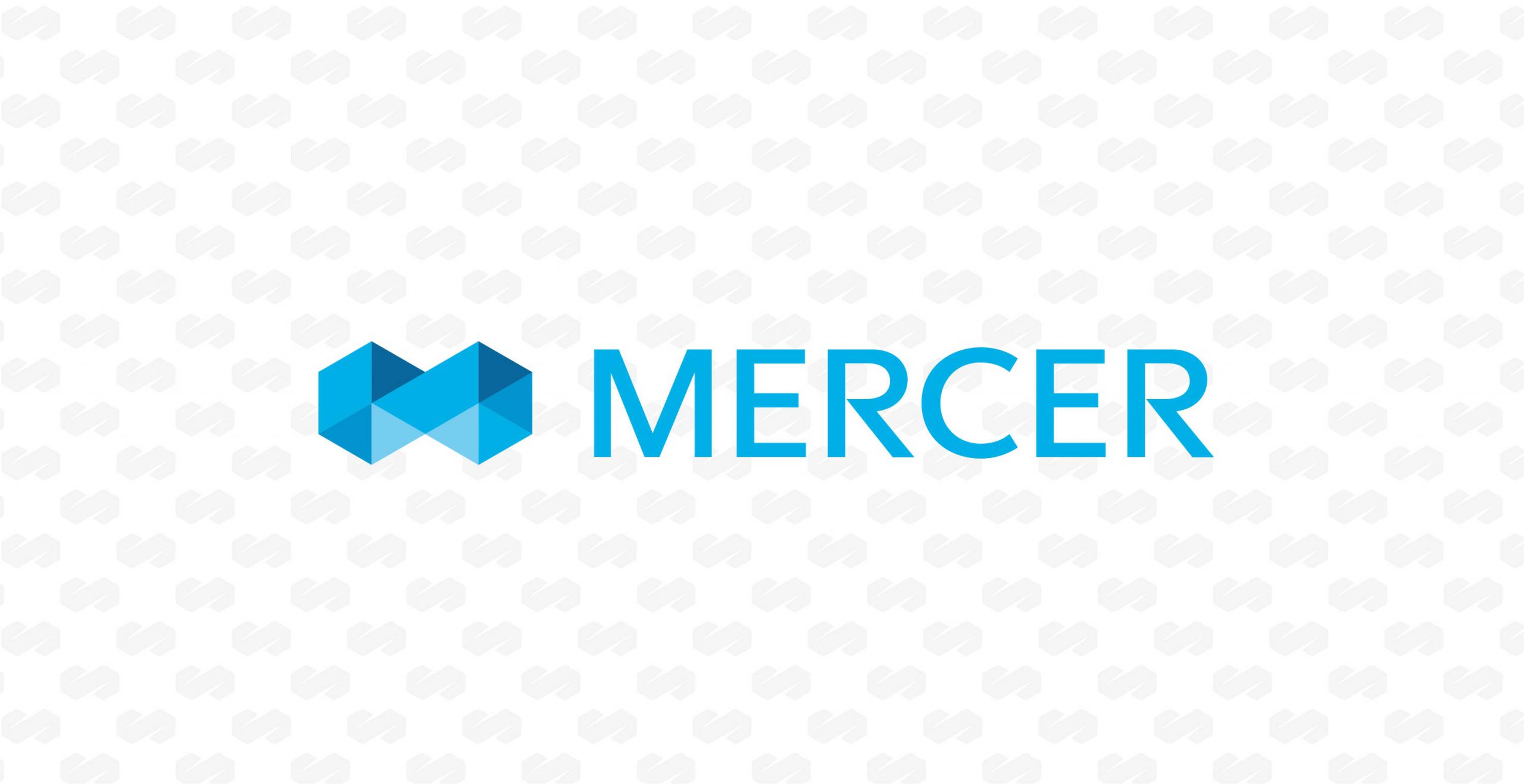 Mercer - logo on background