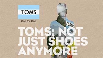 Toms shoe advertisement